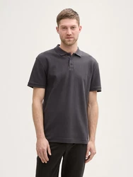 TOM TAILOR Poloshirt Jersey Dunkelgrau/Hellgrau/Grau