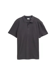 TOM TAILOR Poloshirt Jersey Dunkelgrau/Hellgrau/Grau