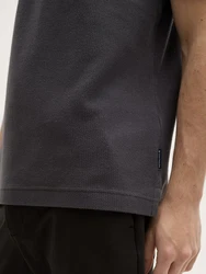 TOM TAILOR Poloshirt Jersey Dunkelgrau/Hellgrau/Grau