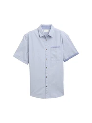 TOM TAILOR Hemd Hellblau/Blau/Grau