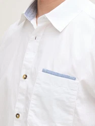 TOM TAILOR Hemd Weiß/Creme/Grau/Hellblau