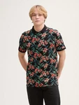 TOM TAILOR Poloshirt Piqu mit Muster Hellblau/Grün/Dunkelgrün/Rot/Schwarz