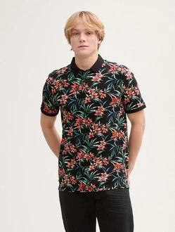 TOM TAILOR Poloshirt Piqu mit Muster