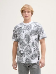 T-Shirt Relaxed Fit T-Shirt mit Muster