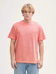 T-Shirt Relaxed Fit T-Shirt mit Brusttasche