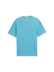 TOM TAILOR Denim T-Shirt Relaxed Fit Hellblau/Blau/Türkis