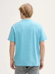 TOM TAILOR Denim T-Shirt Relaxed Fit Hellblau/Blau/Türkis