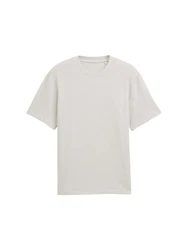TOM TAILOR Denim T-Shirt Relaxed Fit Weiß/Creme/Beige/Grau