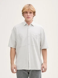 Kurzarmhemd Oversize Kurzarmhemd mit Brusttaschen