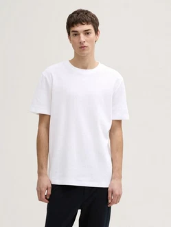TOM TAILOR Denim T-Shirt Basic Waffelstruktur TOM TAILOR Denim T-Shirt Basic Waffelstruktur
