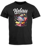 MoonWorks Print-Shirt Herren T-Shirt Fasching Karneval Kostüm-Ersatz Verkleidung Grau/Blau/Silber/Weiß/Orange/Hellblau/Creme