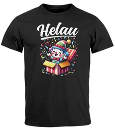 Print-Shirt Herren T-Shirt Fasching Karneval Kostm-Ersatz Verkleidung Last mit Print