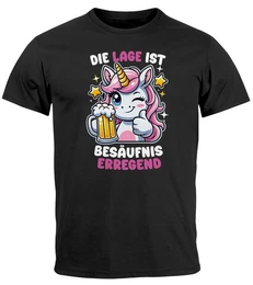 Print-Shirt Herren T-Shirt Party Feiern Trinken Last Minute Faschingskostme mit Print