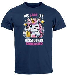 Print-Shirt Herren T-Shirt Party Feiern Trinken Last Minute Faschingskostme mit Print