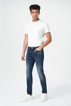 Miracle of Denim 5-Pocket Jeans Cornell Regular Weiß/Schwarz/Creme/Lila