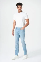 Miracle of Denim 5-Pocket Jeans Cornell Regular Hellblau/Creme/Weiß