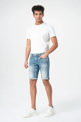 Miracle of Denim Jeansbermudas Thomas Shorts Creme/Weiß