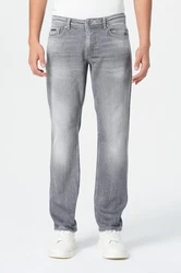 Miracle of Denim 5-Pocket Jeans Thomas Comfort Hellgrau/Grau/Weiß