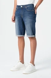 Miracle of Denim Jeansbermudas Trevol Shorts Creme/Schwarz/Beige