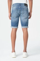 Miracle of Denim Jeansbermudas Trevol Shorts Creme/Blau/Schwarz