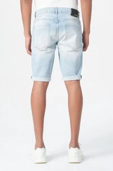 Miracle of Denim Jeansbermudas Trevol Shorts Hellblau/Weiß/Creme