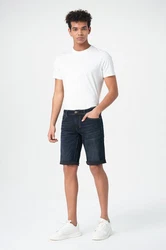 Miracle of Denim Jeansbermudas Trevol Shorts Dunkelblau/Schwarz/Weiß/Blau/Creme