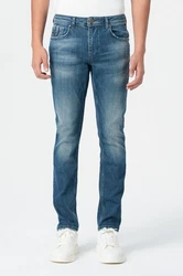 Miracle of Denim 5-Pocket Jeans Ricardo Regular Creme/Weiß/Rot/Blau