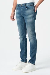 Miracle of Denim 5-Pocket Jeans Ricardo Regular Creme/Weiß/Rot/Blau