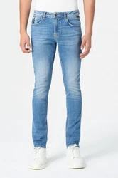 Miracle of Denim 5-Pocket Jeans Ricardo Regular Creme/Weiß/Blau/Hellblau
