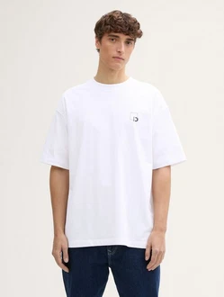 TOM TAILOR Denim Oversize T-Shirt mit Rücken-Print