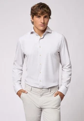 Roy Robson Businesshemd Slim Fit Weiß/Creme/Grau