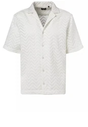 Strellson Langarmhemd Cliro1 Weiß/Creme/Grau