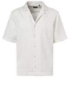 Strellson Langarmhemd Cliro1 Weiß/Creme/Grau