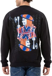 RedBridge Sweatshirt mit Spielkarten Print 