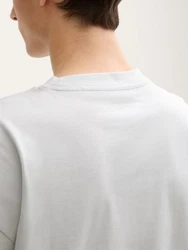 TOM TAILOR Denim T-Shirt Weiß/Grau