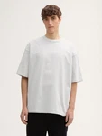 TOM TAILOR Denim T-Shirt Weiß/Grau