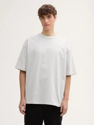 TOM TAILOR Denim T-Shirt Weiß/Grau