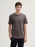 TOM TAILOR Denim T-Shirt Dunkelgrau/Grau/Hellgrau/Braun/Khaki