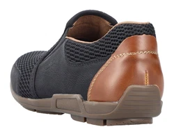 Rieker Slipper hellbraun/schwarz
