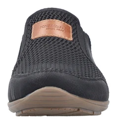 Rieker Slipper hellbraun/schwarz