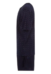 Lucky Schlafanzug Pyjama Set Shorty Dunkelblau