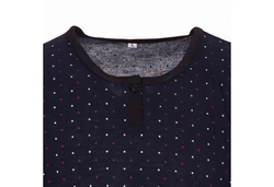Lucky Schlafanzug Pyjama Set Shorty Dunkelblau