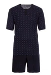 Lucky Schlafanzug Pyjama Set Shorty Dunkelblau