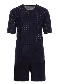 Lucky Schlafanzug Pyjama Set Shorty Dunkelblau Lucky Schlafanzug Pyjama Set Shorty Dunkelblau