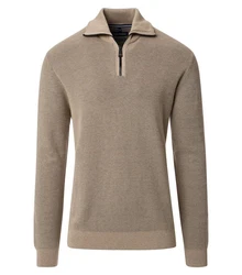 CASAMODA Troyer Strickpullover Pullover Khaki/Braun/Grau/Beige