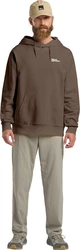 Jack Wolfskin Kapuzenpullover ESSENTIAL HOODIE Grau/Braun/Khaki