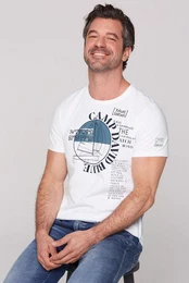 Rundhalsshirt aus Baumwolle