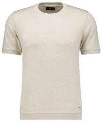 RAGMAN Rundhalspullover Khaki/Weiß/Beige/Braun