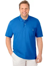 Trigema Poloshirt mit Brusttasche Hellblau/Blau