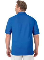 Trigema Poloshirt mit Brusttasche Hellblau/Blau